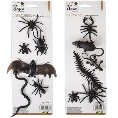 Faux insectes décoratifs pour la fête d'Halloween, modèle aléatoire (x6) REF/10060