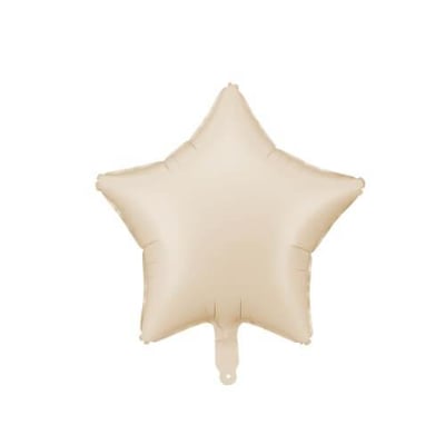 Fb3t 013j magasin pas de calais gonflage ballon aluminium helium etoile beige pastel matte