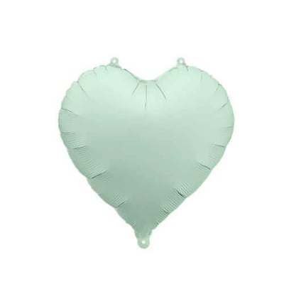 Fb9t 012 magasin pas de calais gonflage ballon aluminium helium coeur vert pastel matte