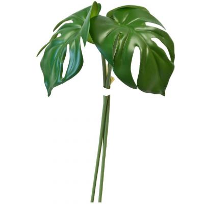 1 Bouquet de 3 feuilles de Monstera vert REF/FBO1006