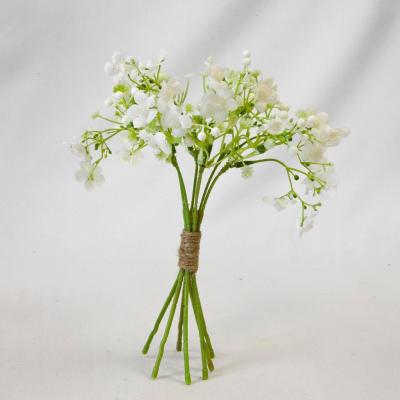 1 Bouquet de fleurs Champêtre blanc et vert: Gypsophile 30cm REF/FBO2011