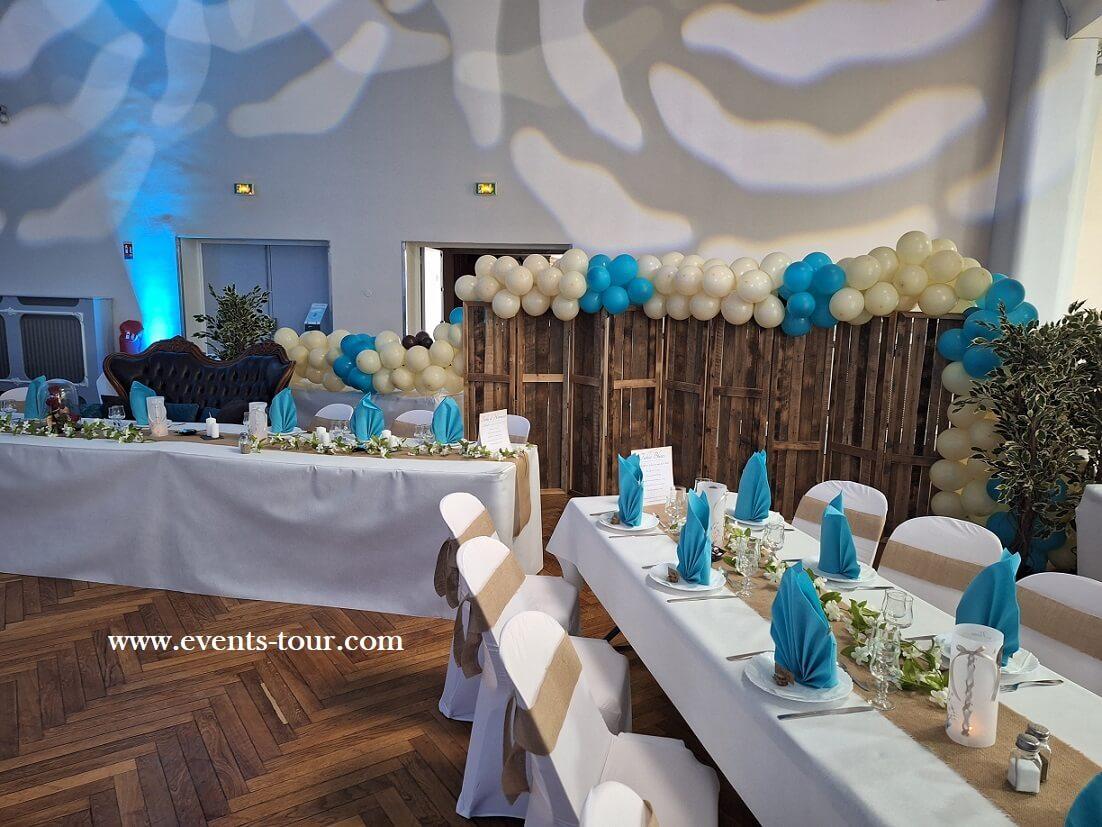 Fgu4014 decoration de table guirlande de jasmin