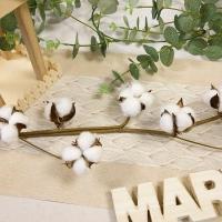 Fgu4018 decoration champetre guirlande de fleurs de coton