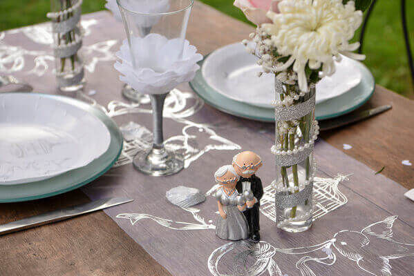 Figurine anniversaire de mariage noce d argent