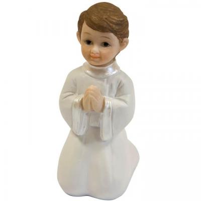 Figurine Communion avec garçon communiant assis 6cm (x1) REF/RES884G