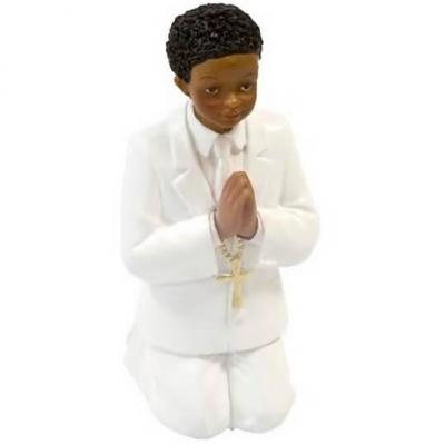 Figurine en resine communion garcon