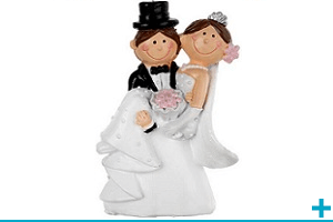 Figurine et sujet en resine mariage et st valentin