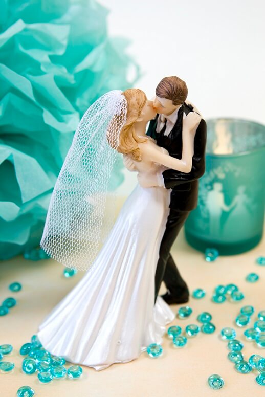 Figurine mariage couple de maries passion