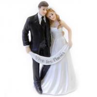 Figurine mariage couple de maries pour piece montee