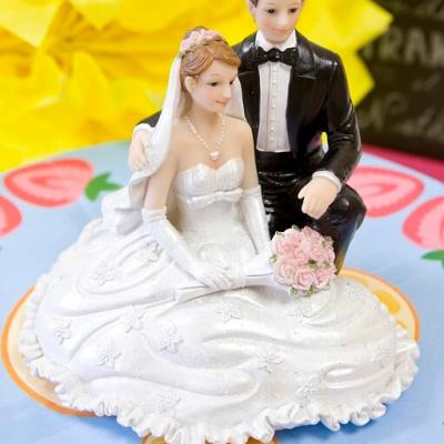 Figurine mariage: Agenouillés (x1) REF/SUJ4967