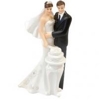 Figurine piece montee de mariage couple de maries amoureux