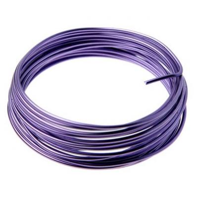 Fil aluminium metallique parme