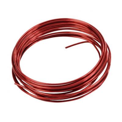 Fil aluminium metallique rouge