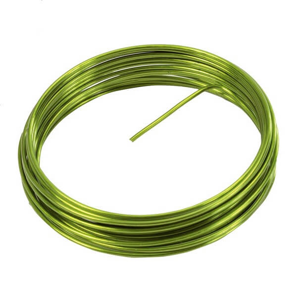 Fil aluminium metallique vert