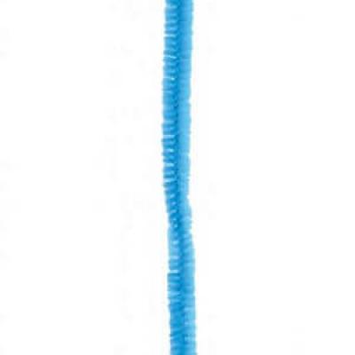 Fil chenille bleu turquoise, 15cm (x6) REF/3538
