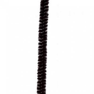Fil chenille noir, 15cm (x6) REF/3538