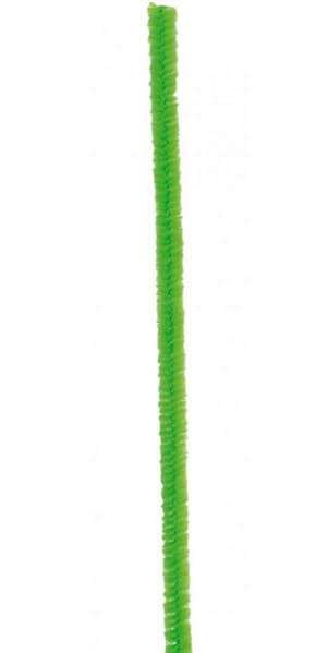 Fil chenille vert, 15cm (x6) REF/3538