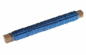 Fil metallique bleu