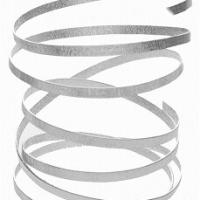 Fil metallique relief argent