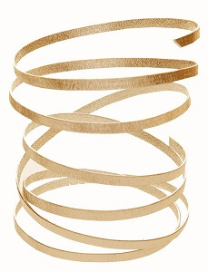 Fil metallique relief or