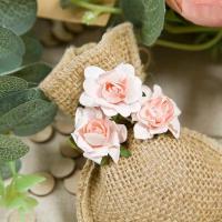 Fl628 decoration fleur rose en papier