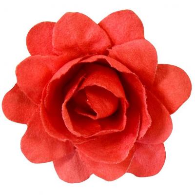 Fl628 decoration mini fleur rouge en papier