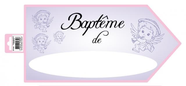 Fleche directionnelle bapteme fille