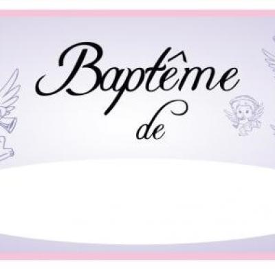 Fleche directionnelle bapteme fille