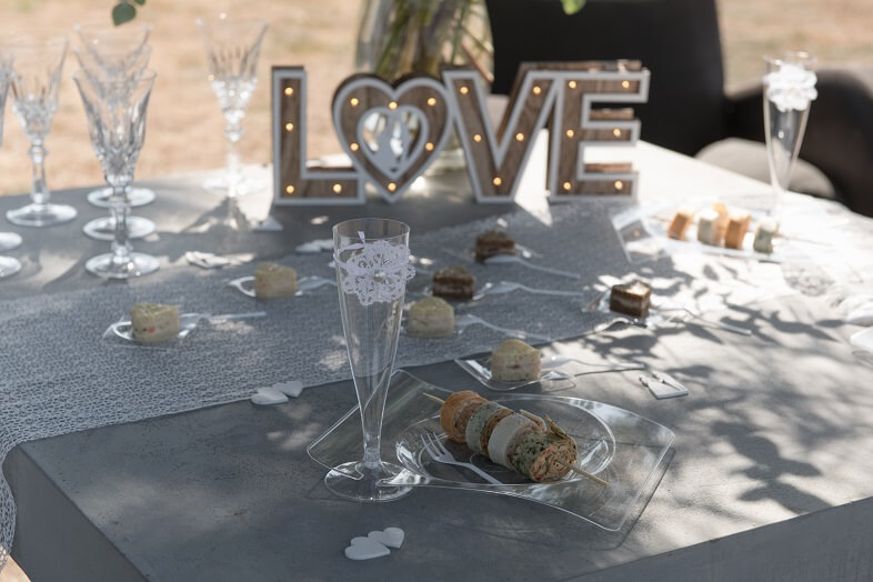 Flute en plastique transparente