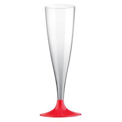 Flute rouge 14cl en plastique