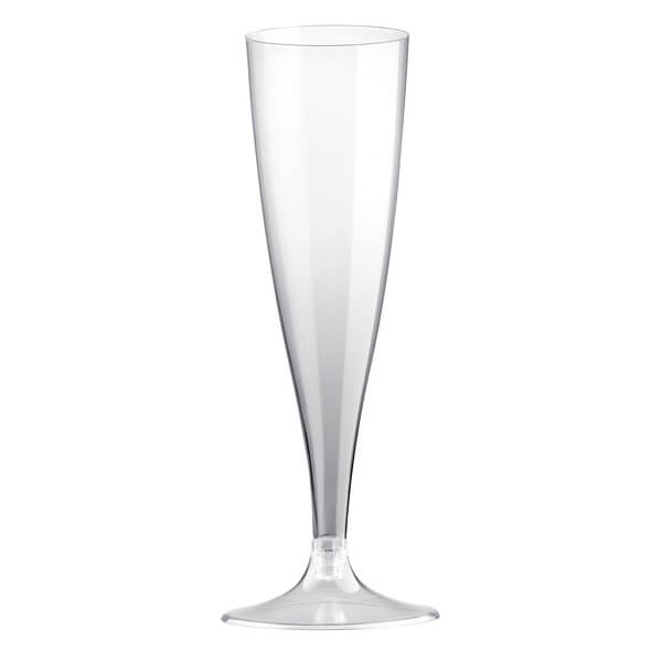 Flute transparente 14cl en plastique
