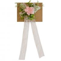 Fma3074 fleur de poignee rose vert blanc