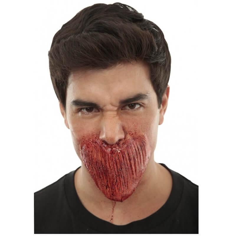 G25188 maquillage halloween cicatrice latex sans bouche