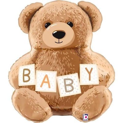 G25548 boutique gonflage ballon helium naissance bebe forme ours pas de calais