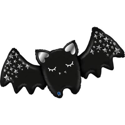 G72115 grand ballon halloween noir chauve souris