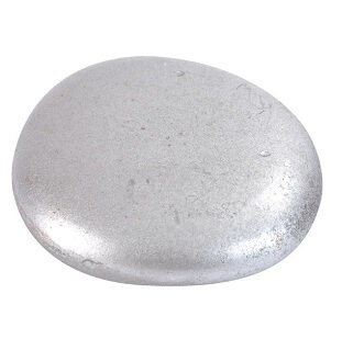 Galet metallise argent 1