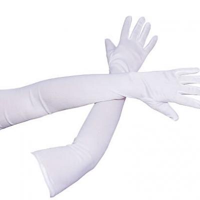 Gants longs blanc, 56cm (x1) REF/39320