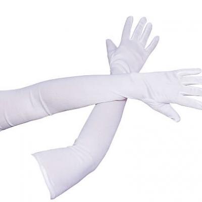 Gant long blanc 46cm
