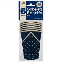 Gb25fb gobelet carton bleu marine avec bois