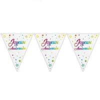 Gfm00m guirlande fanion joyeux anniversaire multicolore