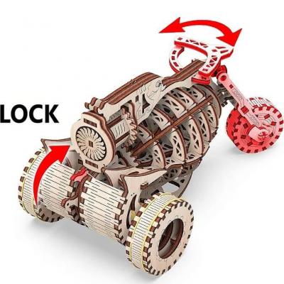 Gigamic mr playwood starbike puzzle 3d bois