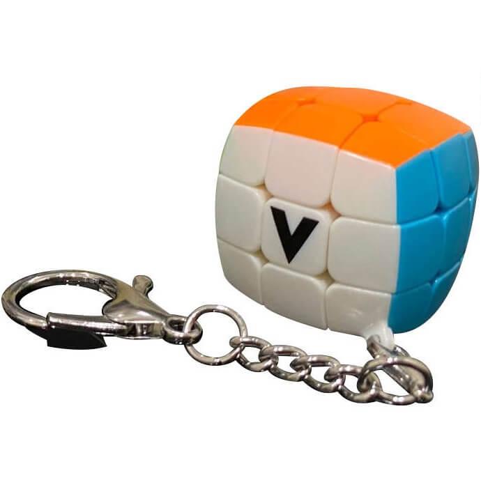 REF/VCPB - 1 Jeu casse-tête V-cube 3x3 bombé en porte clé.