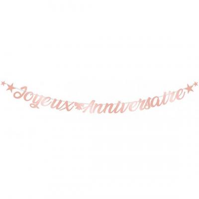 Glmas00rg guirlande lettre rose gold joyeux anniversaire