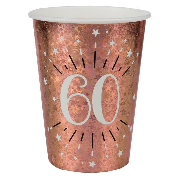 Gobelet anniversaire 60ans rose gold