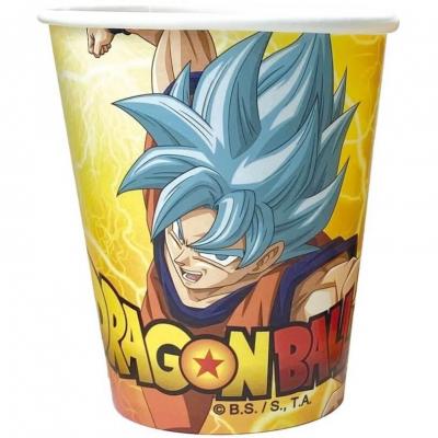 8 Gobelets en carton 250ml anniversaire Manga: Dragon Ball Super REF/12803-DB