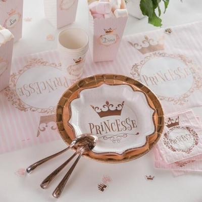 Gobelet anniversaire princesse fille rose gold