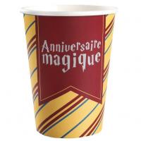 Gobelet carton aaniversaire magique harry le sorcier