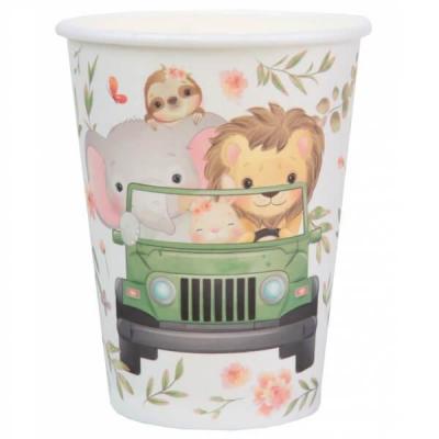 Gobelet enfant explorateur avec animaux de 27cl (x10) REF/7568