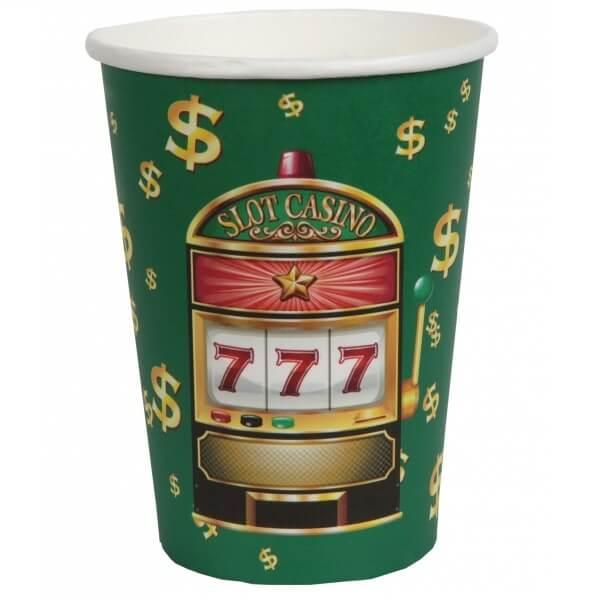 Gobelet carton jeux de casino