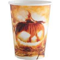 Gobelet citrouille halloween en carton